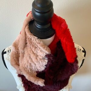 Luxurious Multicolor Faux Fur Scarf